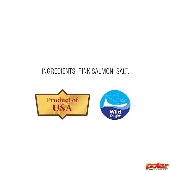 MW Polar Fancy Pink Salmon, 14.75 oz Can (Pack of 12), Wild Caught, Product of USA