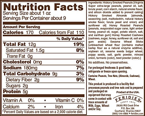 FERIDIES Sweet and Spicy Snack and Trail Mix Assortment (Rt.58 Trail Mix, Campfire Crunch, Happy