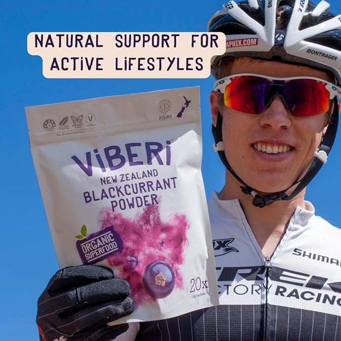 ViBERi Organic Blackcurrant Powder 450g (Loose Powder) | New Zealand Grown Superfruit | Naturally