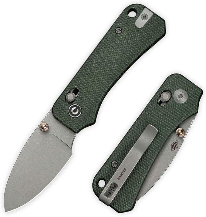 CIVIVI Small Pocket Knife for EDC, Baby Banter 2 Crossbar Lock folding Knife with 2.34" Nitro-V