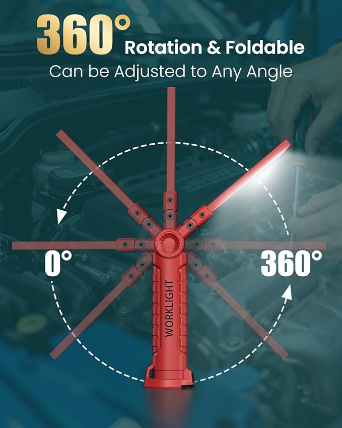 Coquimbo Tools Gifts for Men Dad Husband, Rechargeable LED Work Light Grill Accessories Magnetic