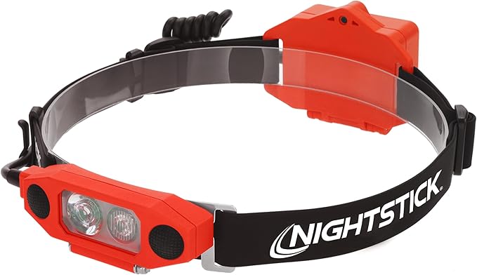 Nightstick DICATA??XPP-5462RX X-Series Intrinsically Safe Low-Profile Dual-Light Headlamp, Red