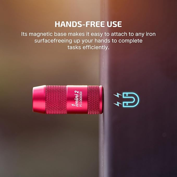 OLIGHT IMINI 2 EDC Rechargeable Keychain Flashlight, 50 Lumens Compact and Portable Mini LED