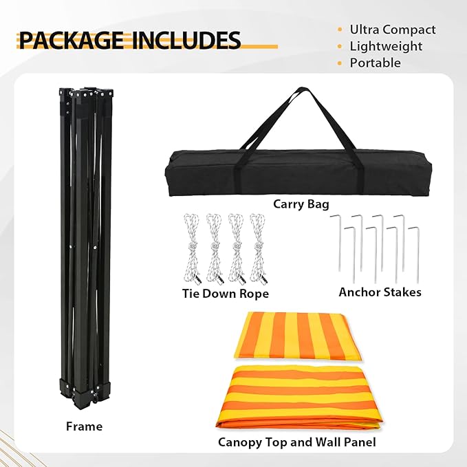 EAGLE PEAK Flex Compact 4x4 Pop-up Canopy Changing Room, Portable Privacy Dressing Room for Indoor