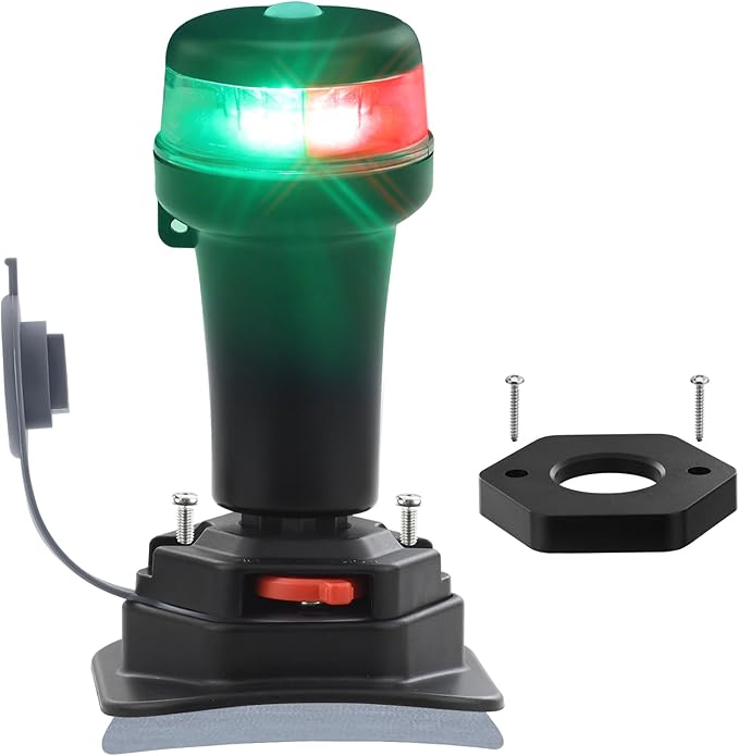 Kayak Battery Portable Navigation LED Lights Multi- Adaptors 3AA Battery Inflatable Boat Surface
