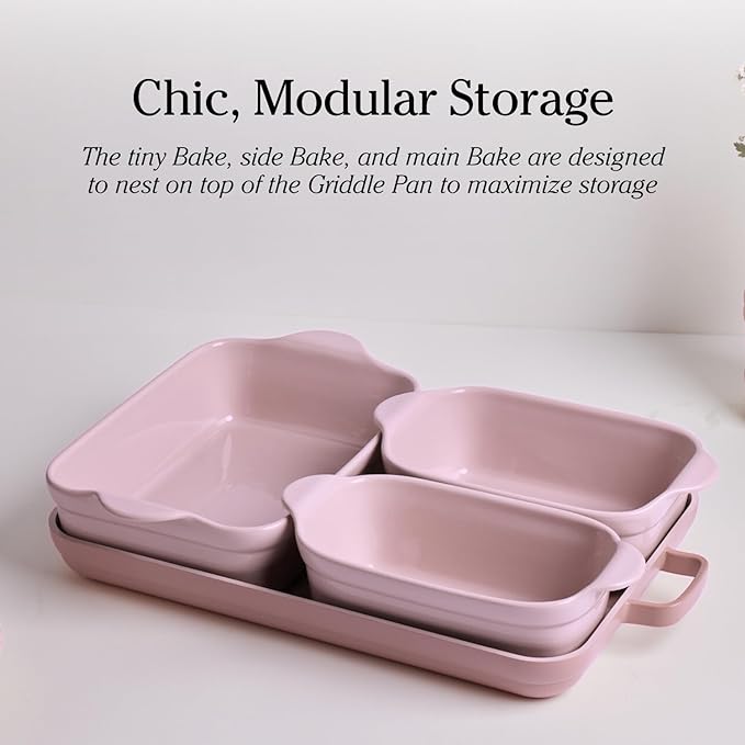 Our Place Bakeware Set | 5-Piece Nonstick, Toxin-Free, Ceramic, Cast Aluminum Set w/Oven Pan