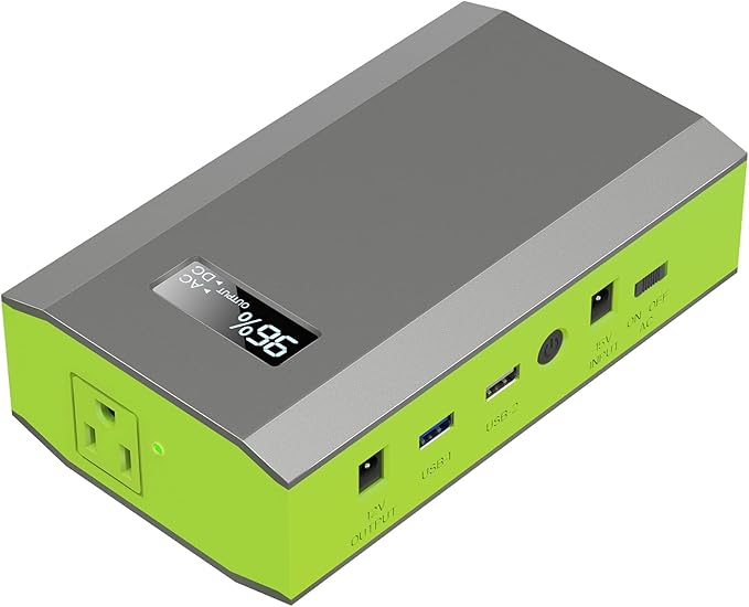 ZeroKor Portable Power Bank with AC Outlet, 65W 110V External Battery Pack 24000mAh Portable Laptop