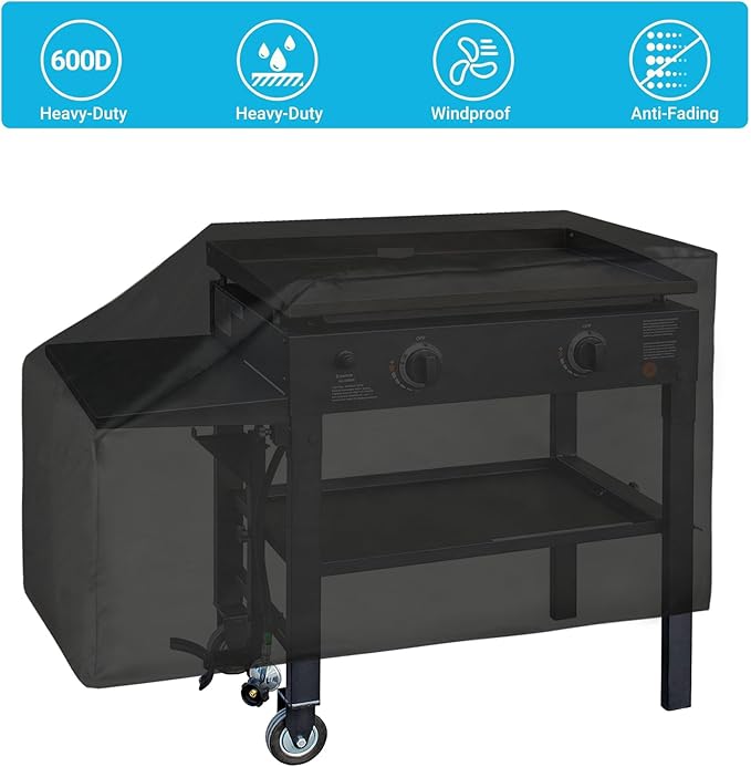 Stanbroil 28" Griddle Cover for Blackstone 2 Burner Grills, 600D Heavy Duty Waterproof Anti-UV