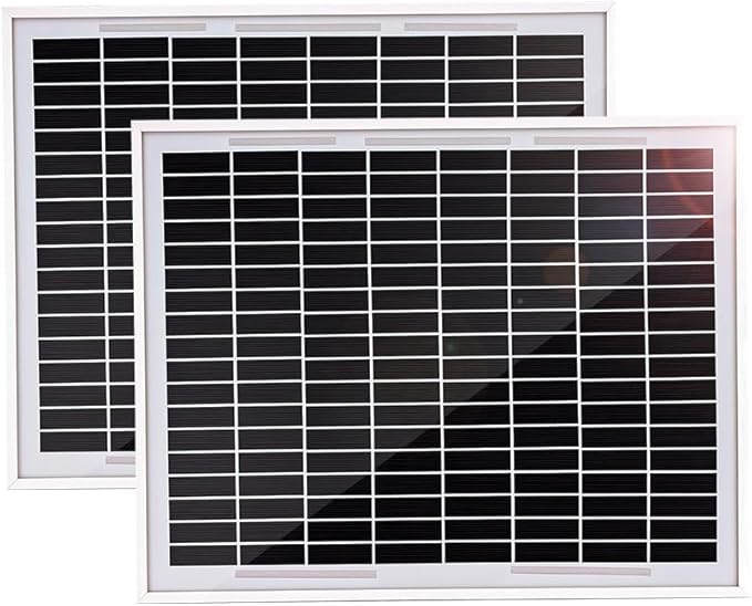 TOPENS TSQ20W Solar Panel 20-Watt 24V Monocrystalline Solar Panel Kit, for Gate Opener, Boat