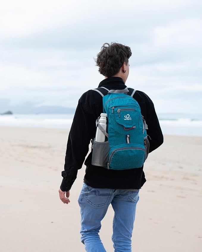 WATERFLY Small Lightweight Packable Backpack: 20l Ultra Light Foldable Travel Hiking Camping