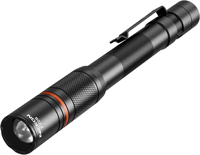 NICRON F72R Pen Light, Pocket Flashlight with Clip,5 Modes 450 lumens mini Rechargeable Flashlight