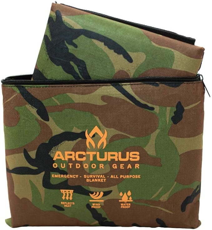 Arcturus Insulated Tarp, Reusable Heavy Duty Thermal Survival Blanket ??60x82in, Reflects 90% Body