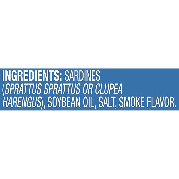 Chicken of the Sea Lightly Smoked Sardines in Oil, 3.75 Ounce Cans (Pack of 18), Wild Caught Canned