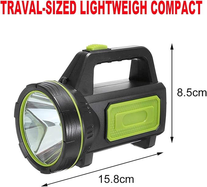 LED Searchlights Handheld Lantern, 13000LM 2 Modes USB Rechargeable LED Flashlights, High Power