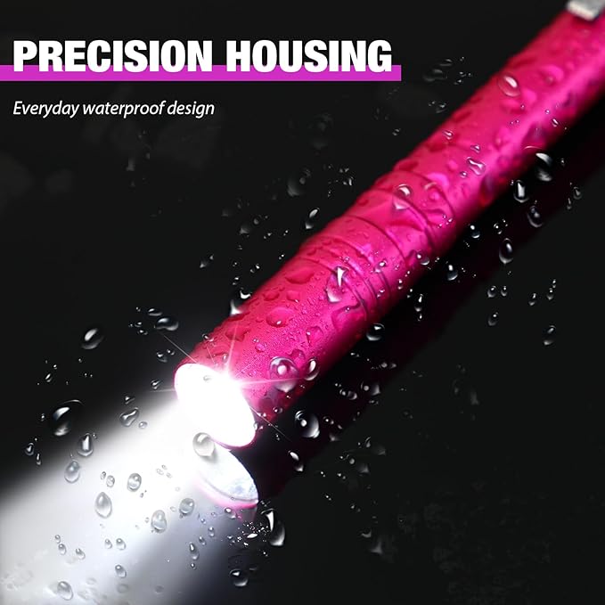 30 Pack Mini Pen Flashlights Bulk LED Pen Lights Aluminum Pocket Flashlights with Clips Small