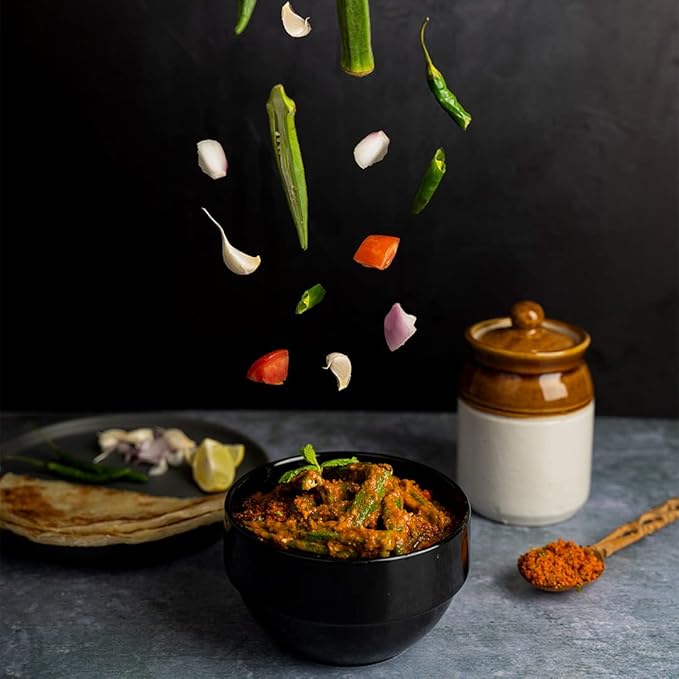 Ashoka Ready to Eat 1932, Vegan Spiced Orka, All-Natural Bhindi Masala, Real Indian Meals, Kosher