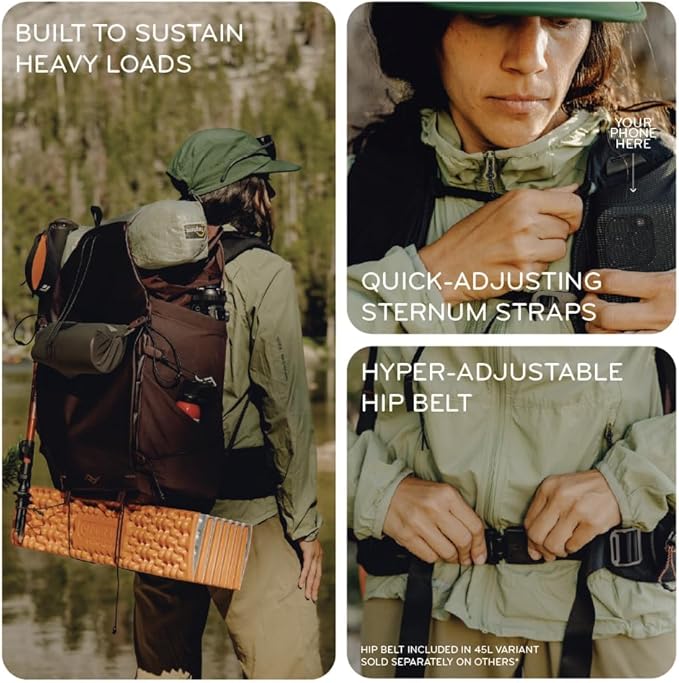 Peak Design Outdoor Backpack 25L, Eclipse, Compact and Lightweight Frameless Daypack, Ultra Cinch