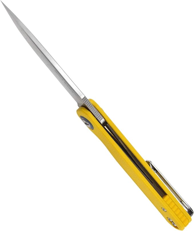 Wind Pocket Knife Flipper Sandvik Steel G10 Handle Folding Knife Ball Bearing with 2-Position Clip