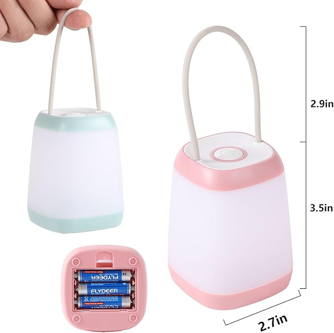 3 Pack LED Camping Light, 3 Light Modes Battery Powered Night Light for Indoor and Outdoor