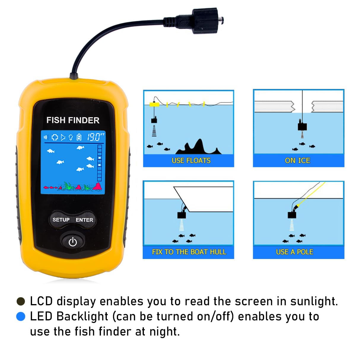 Venterior Fish Finder - product view 3