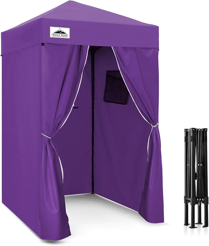 EAGLE PEAK Flex Compact 4x4 Pop-up Canopy Changing Room, Portable Dressing Room, Privacy Changing