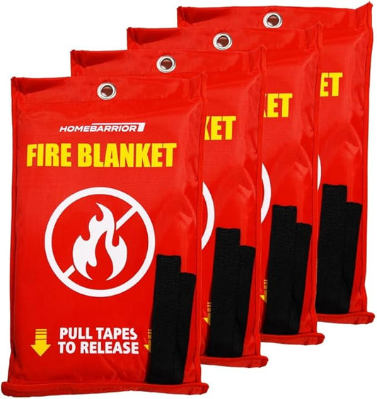Emergency Fire Blanket for Fire Suppression, 39x39 inches Flame Retardant Fabric Fireproof Blanket