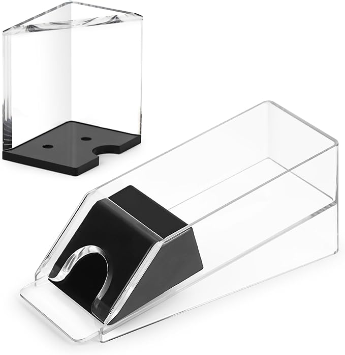 4 Deck Blackjack Shoe and Discard Tray, Clear Acrylic Card Dispenser Blackjack Dealing Shoe Card