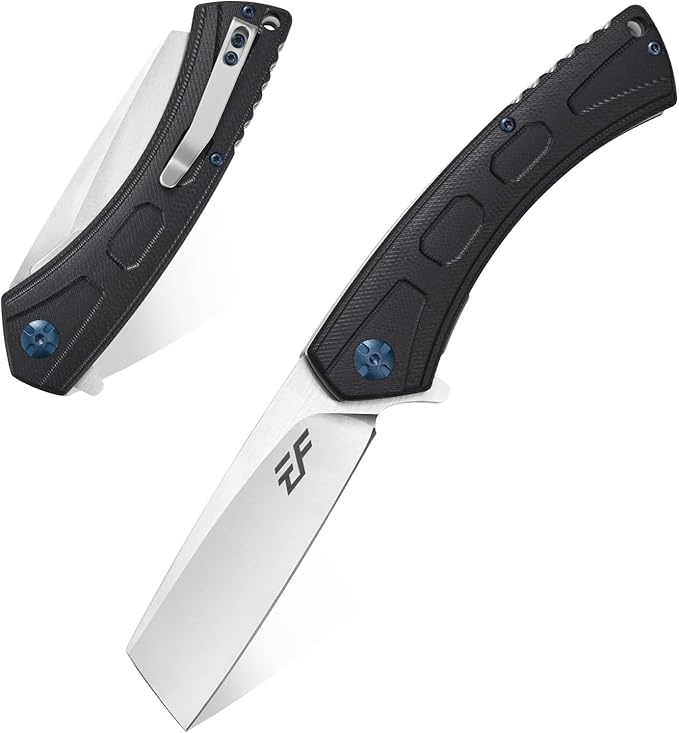 Eafengrow EF931 Pocket Knife D2 Steel Blade Outdoor Tool Knives G10 Handle Pocket Clip EDC Knife