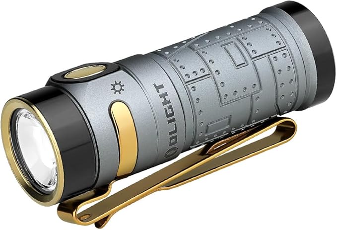 OLIGHT Baton4 Rechargeable EDC Flashlight, LED Pocket Light 1300 Lumens with Magnetic Charging