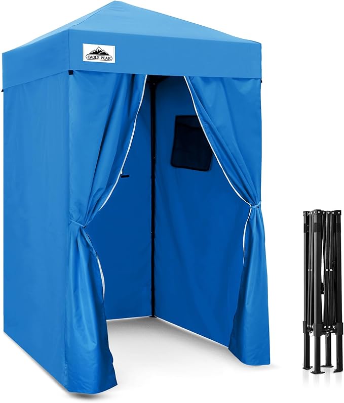 EAGLE PEAK Flex Ultra Compact 4x4 Pop-up Canopy, Sun Shelter, Changing Room, Portable Privacy