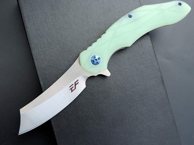 Eafengrow EF919 Folding Knife with Pocket Clip D2 Steel Blade G10 Handle EDC Tool Outdoor Knives