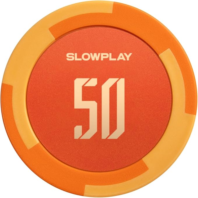SLOWPLAY Godel Clay Poker Chips, 14 Grams Heavyweight Clay Composite, 40mm Large Chips in Bulk