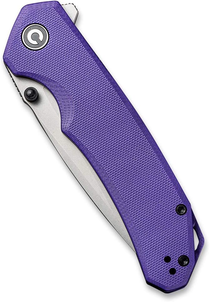 CIVIVI Brazen Folding Pocket Knife,3.5-Inch Tanto D2 Plain Blade,G-10 Outdoor Camping Hiking Knife