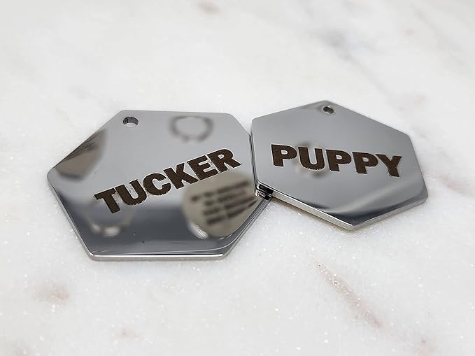 Dr. Fremont's Stainless Steel Pet ID Tags Engraved and Personalized for Dogs and Cats on Both Sides