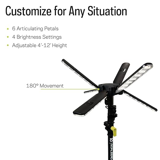 Goal Zero Skylight – 6000-Lumen Portable Telescoping LED Light Provides 300’ of Lighting