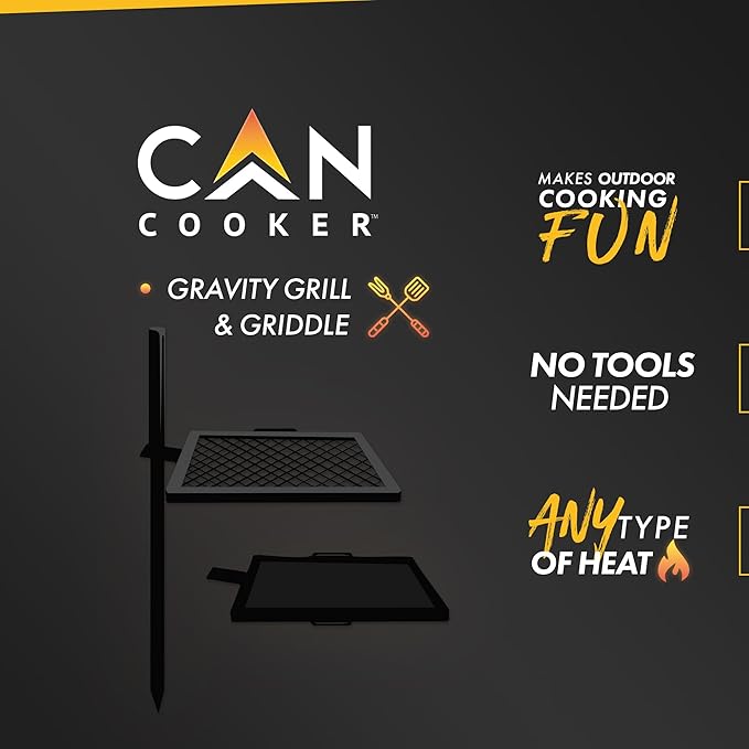 GameMaker Open Fire Cooking Grill ??Portable Campfire Grill for Open Flame Cooking, Firepits