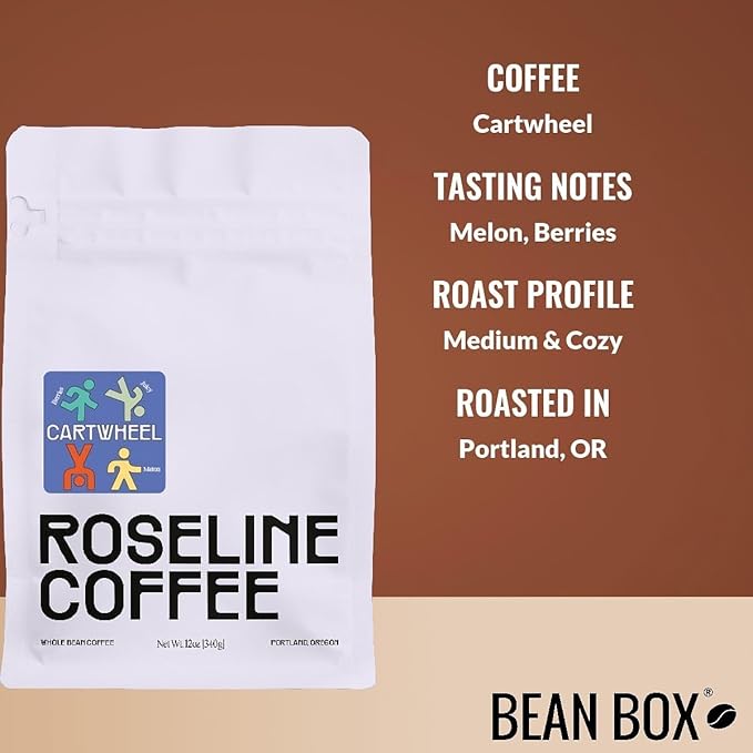Bean Box Portland Coffee Sampler, 2-Pack - Roasted by Roseline, Gourmet Arabica Coffee, Variety