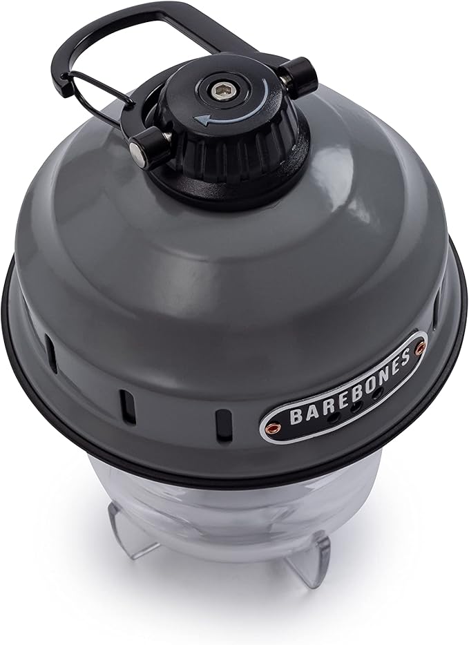 Barebones Beacon Hanging Light ??State Grey, Rechargeable LED Camping Lantern with Adjustable