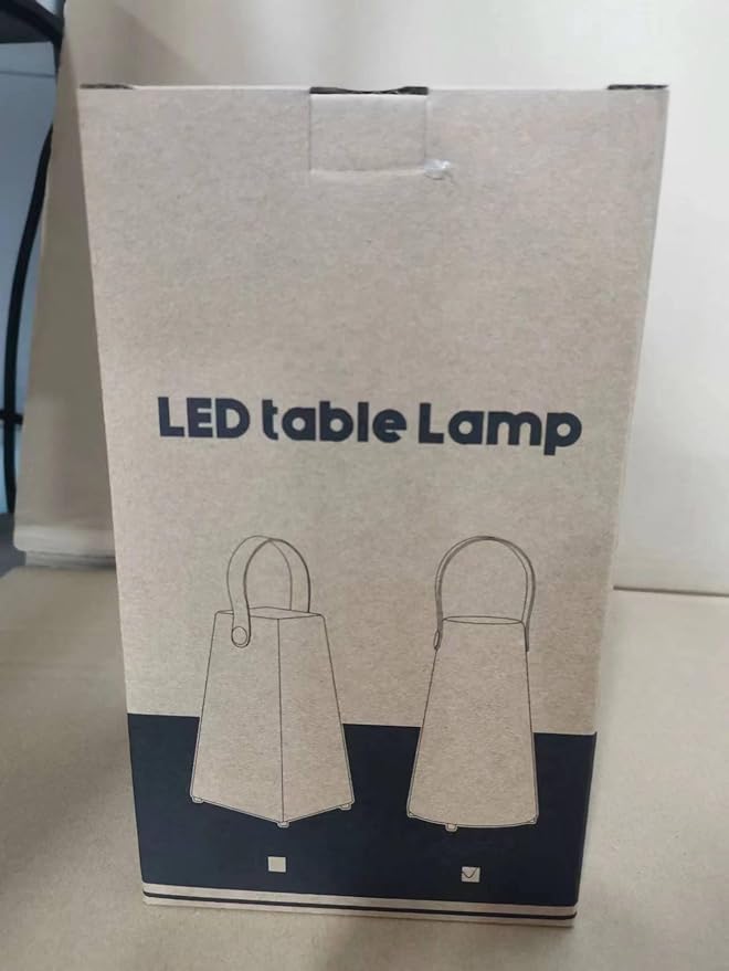Portable Outdoor Table Lamp, Cordless Rechargeable Outdoor Table Lanterns RGB LED Lights with