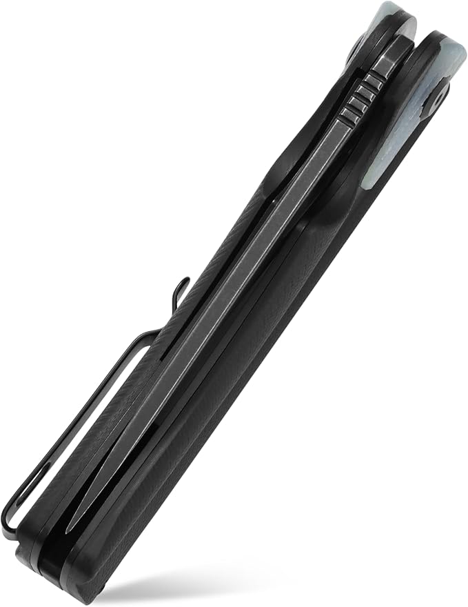 Sitivien ST165 Folding Knife,K110 Steel Blade with G10 Handle EDC Tool Knife Pocket Knife for