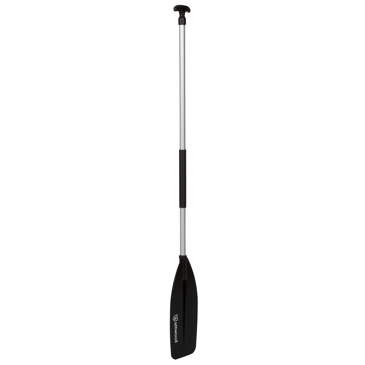 Attwood 11765-1 Canoe Paddle, Aluminum and Plastic, 5-Feet Long, Black Blade, Ergonomic Grip