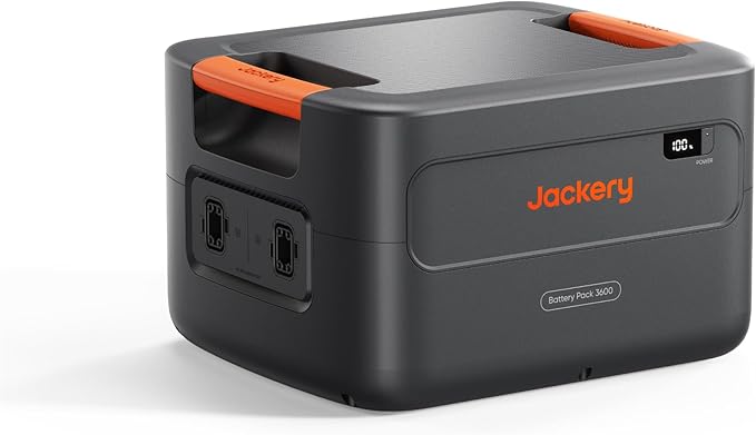 Jackery Battery Pack 3600 Extra Battery, 3584kWh LiFePO4 with 10-Year Lifespan, for HomePower 3600