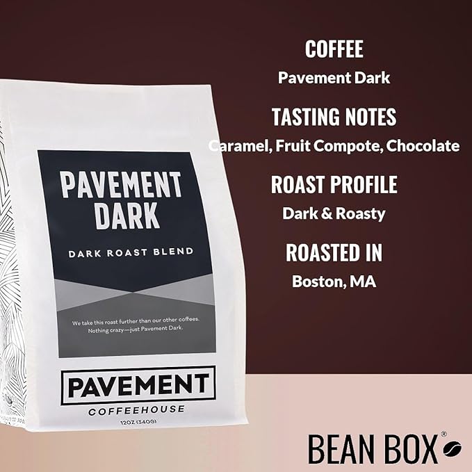 Bean Box Boston Coffee Sampler, 2-Pack - Roasted by Pavement Coffeehouse, Gourmet Arabica Coffee
