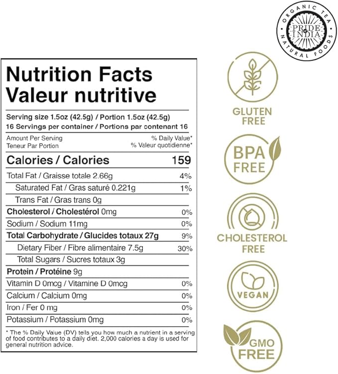 Pride Of India - PACK of 6 - Indian Split Yellow Chickpea Lentils - Protein & Fiber Rich Chana Dal