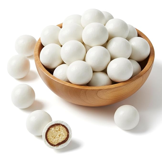 NY Spice Shop Jumbo Yogurt Chocolate Malt Balls Party Decorations - 8 Ounce Malted Milk Ball Candy