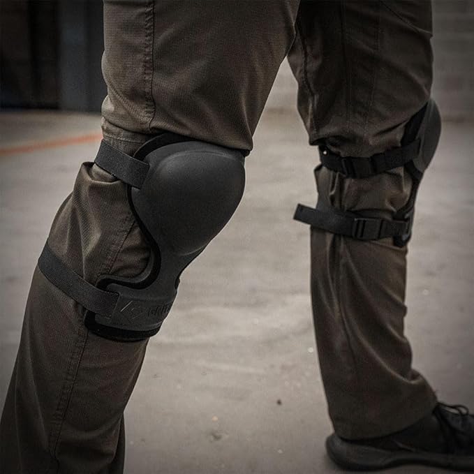 GRITR Tactical Knee Pads for Work, Hunting, Construction, Gardening, Paintball w/Foam Padding, Hard