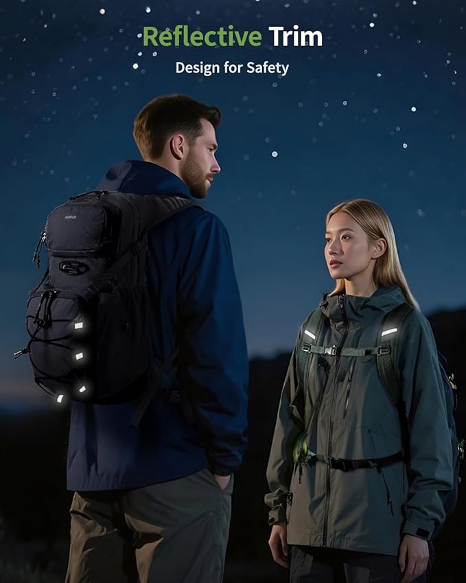 ECOHUB Hydration Backpack for Men Women, 20L Lightweight Hiking Daypack Cycling Backpack with 2L