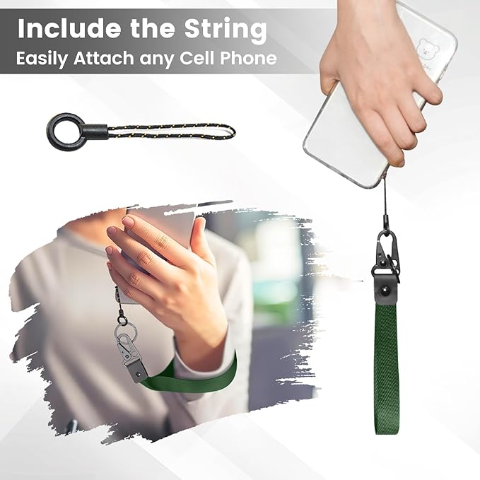 ABLAZE Wrist lanyard Keychain, Key Lanyard Holder Wrist Strap for Men Women (Atrovirens)