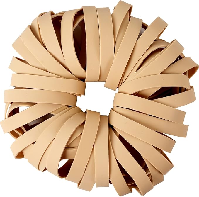 AMUU Rubber Bands Size #84 Tactical Elastics Bands 50 Pack Wide Thick Rubber Bands for Office