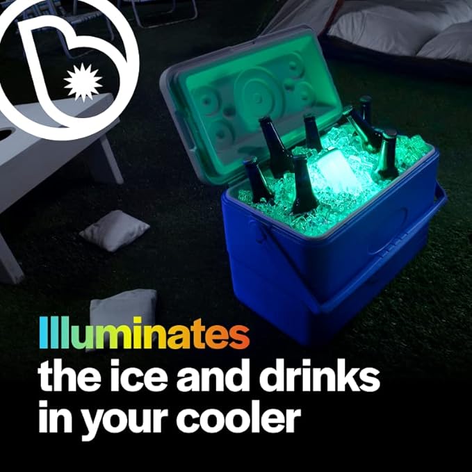 Brightz CoolerBightz LED Cooler Light - 8 Color Modes - Battery Powered Ice Chest Light - Camping